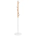 Porte-manteau blanc 172 cm fer enduit de poudre