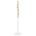 Porte-manteau blanc 172 cm fer enduit de poudre