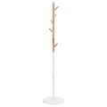Porte-manteau blanc 172 cm fer enduit de poudre