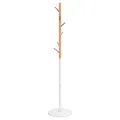 Porte-manteau blanc 172 cm fer enduit de poudre
