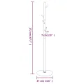 Porte-manteau blanc 172 cm fer enduit de poudre
