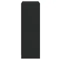 Buffet haut avec portes noir 68x37x109 cm bois d'ingénierie