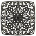 Table de jardin bronze 53x53x53 cm aluminium coulé