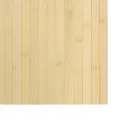 Tapis rectangulaire naturel clair 70x100 cm bambou