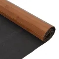 Tapis rectangulaire marron 60x300 cm bambou
