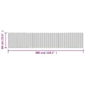 Tapis rectangulaire marron 60x300 cm bambou