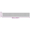 Tapis rectangulaire marron foncé 70x500 cm bambou
