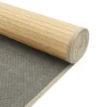 Tapis rectangulaire naturel clair 70x500 cm bambou
