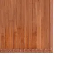 Tapis rectangulaire marron 100x1000 cm bambou