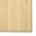 Tapis rectangulaire naturel clair 100x500 cm bambou