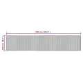 Tapis rectangulaire naturel clair 100x500 cm bambou