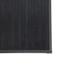 Tapis rectangulaire gris 70x1000 cm bambou