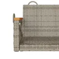 Balancelle gris 109x62x40 cm résine tressée