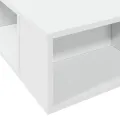 Cadre de lit blanc 90x200 cm bois d'ingénierie