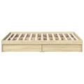 Cadre de lit et tiroirs chêne sonoma 140x190 cm bois ingénierie