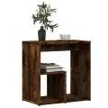 Tables d'appoint 2 pcs chêne fumé 50x30x50 cm bois d'ingénierie