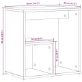 Tables d'appoint 2 pcs sonoma gris 50x30x50cm bois d'ingénierie