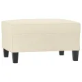 Repose-pied Crème 70x55x41 cm Similicuir