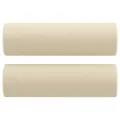 Canapé 2 places avec oreillers décoratifs crème 140 cm tissu