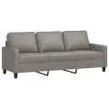 Ensemble de canapés 2 pcs avec coussins Taupe Tissu