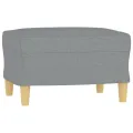 Ensemble de canapés 4 pcs coussins gris clair tissu