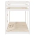 Lit superposé sans matelas blanc 90x200 cm bois de pin massif