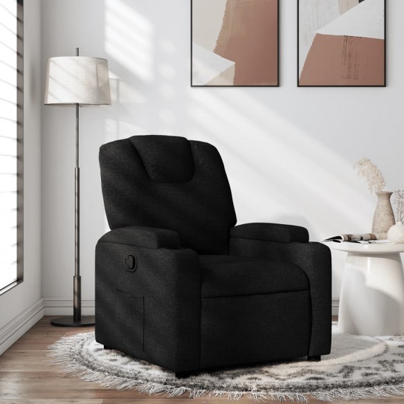 Fauteuil inclinable Noir Tissu