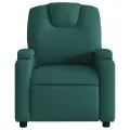 Fauteuil inclinable Vert foncé Tissu
