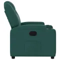 Fauteuil inclinable Vert foncé Tissu