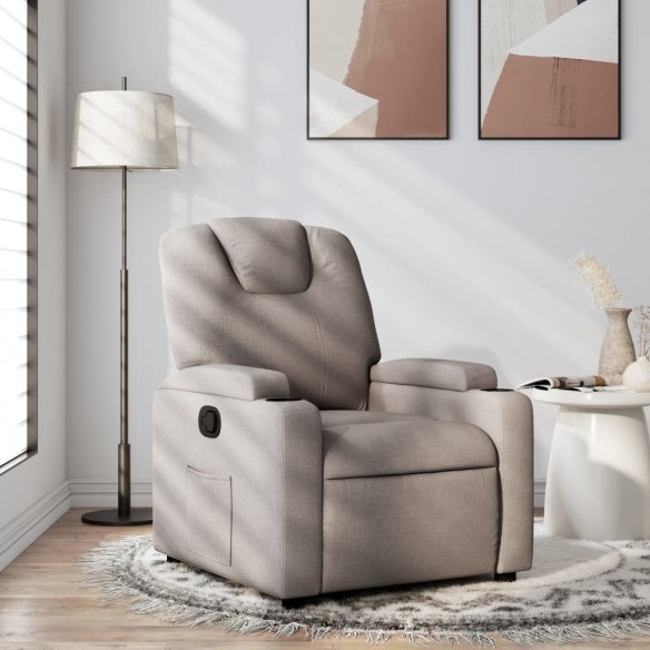 Fauteuil inclinable Taupe Tissu