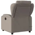 Fauteuil de massage inclinable Taupe Tissu