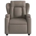 Fauteuil de massage inclinable Taupe Tissu