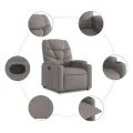Fauteuil inclinable Taupe Tissu