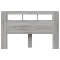 Tête de lit à LED sonoma gris 160x18,5x103,5 cm bois ingénierie