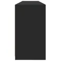 Buffet avec lumières LED noir 162x37x67 cm
