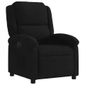 Fauteuil inclinable électrique noir velours