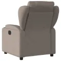 Fauteuil inclinable électrique Taupe Tissu