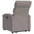 Fauteuil inclinable taupe tissu
