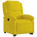 Fauteuil inclinable électrique jaune Velours