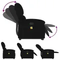 Fauteuil de massage inclinable Noir Velours