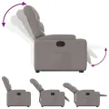 Fauteuil inclinable taupe tissu