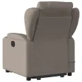 Fauteuil inclinable de massage Taupe Tissu