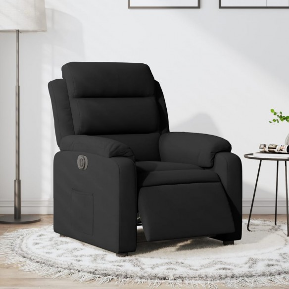 Fauteuil inclinable électrique noir velours