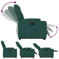 Fauteuil inclinable vert foncé tissu