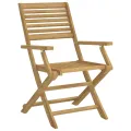Chaises pliables de jardin lot de 8 bois massif d'acacia