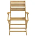 Chaises pliables de jardin lot de 8 bois massif d'acacia