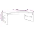 Table basse 110x60x38 cm bois de teck solide