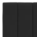 Lit avec matelas noir 140x190 cm velours
