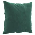 Canapé 2 places avec oreillers vert foncé 140 cm velours