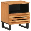Tables de chevet 2 pcs 40x34x46 cm bois d'acacia massif